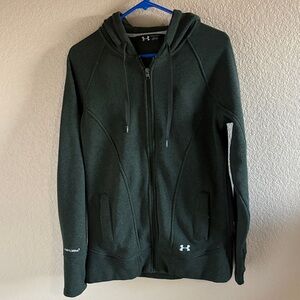 Under Armour Storm Fleece Zip Up Hoodie featuring water-repellent technology.